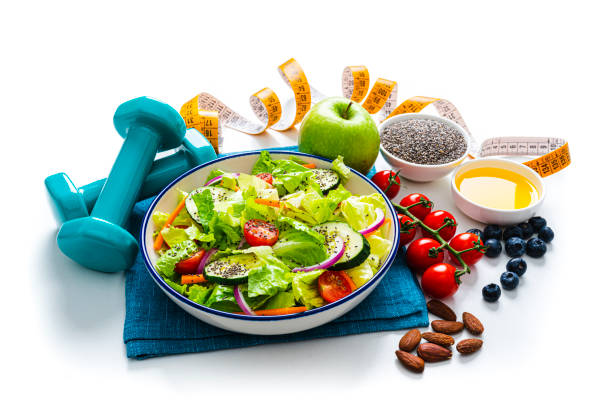 istock Healthcare: healthy eating and exercising concept 1422288302