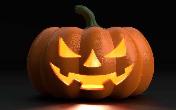 istock Carved Squash for Halloween Against Dark Background 1422288963