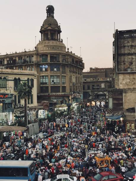 istock Crowdy street of Cairo 1422295307