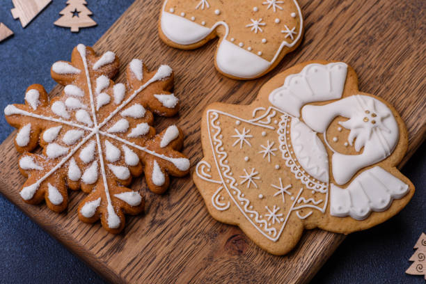 istock Delicious gingerbread cookies with honey, ginger and cinnamon 1422295364