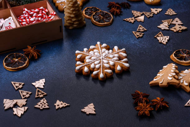 istock Delicious gingerbread cookies with honey, ginger and cinnamon 1422295447