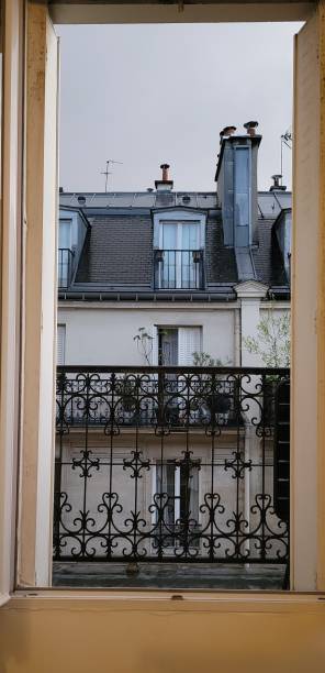 istock Paris City Rooftop Rain 1422295562