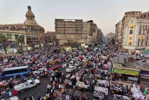 istock Crowdy street of Cairo 1422298597