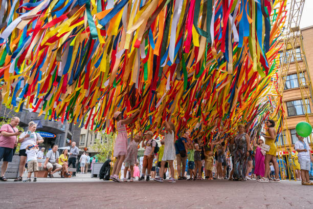 Maypole Multi-Colored Ribbons