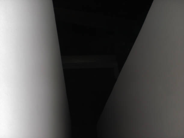 abstract tunnel view with black white color