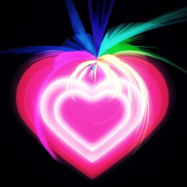 istock 3D illustration of colorful light heart shape 1422315329