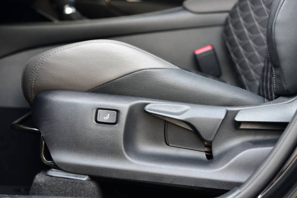 istock Button and lever for adjusting seat position 1422327360