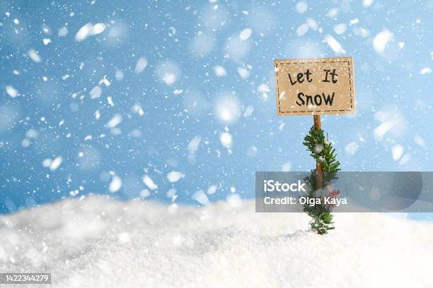Christmas Card Stock Photo - Download Image Now - Blizzard, Christmas, Snow