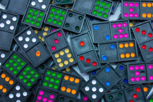 istock colorful dominoes. 1422353419
