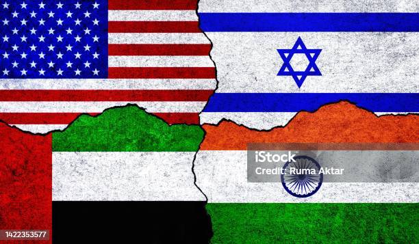 Usa Israel India Uae Alliance Stock Photo - Download Image Now - Agreement, Bangladesh, Color Image