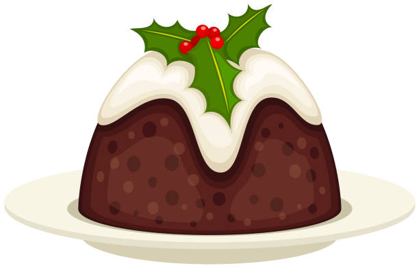 Figgy Pudding Stock Illustration - Download Image Now - Christmas Pudding,  Berry, Brown - iStock