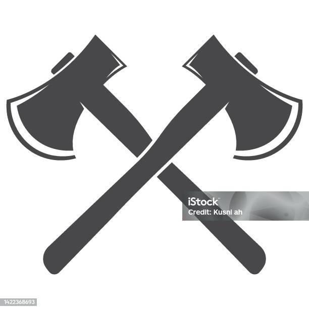 Ilustración de Ilustración De Dos Hacha Vikinga Cruzada En Estilo Grabado  Elemento De Diseño Para Emblema Signo Póster Tarjeta Banner Ilustración  Vectorial y más Vectores Libres de Derechos de Hacha - iStock