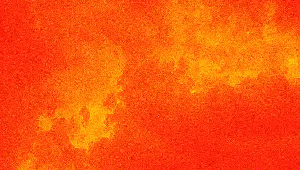 vektor-stipple-illustration von gewitterwolken - feuer stock-grafiken, -clipart, -cartoons und -symbole