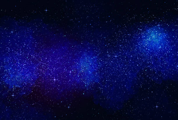 istock Beautiful watercolor-style night sky illustration 1422375560