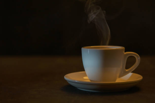 istock Mug on a table, from it there is steam. 1422391766