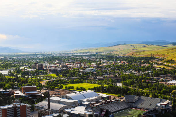 istock Missoula from Mount Sentinel, Montana 1422408835