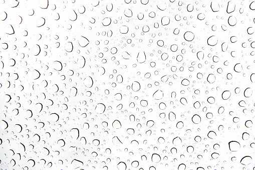 Rain Drops on Window Glass Texture