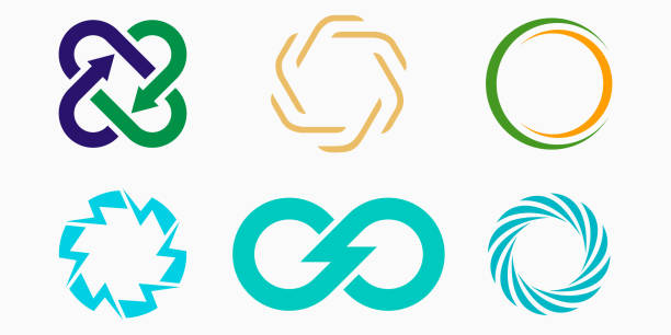 thunderbolt logo icon set. creative simple vector illustration thunderbolt logo icon set. creative simple vector illustration moving company icons stock illustrations
