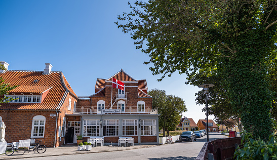 Brøndums Hotel, where the famous Skagen painters gathered in the late 19th century. Anna Ancher (1826-1916) - one of the painters - was born there.