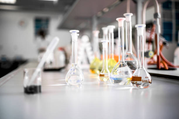 istock Laboratory equipment seen during research in pharmaceutical industry 1422442816