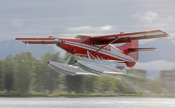 istock Seaplane taking off from a lake in Anchorage, Alaska 1422444777