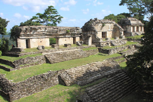 istock Ruins of the North Group Temples in Palenque 1422448264