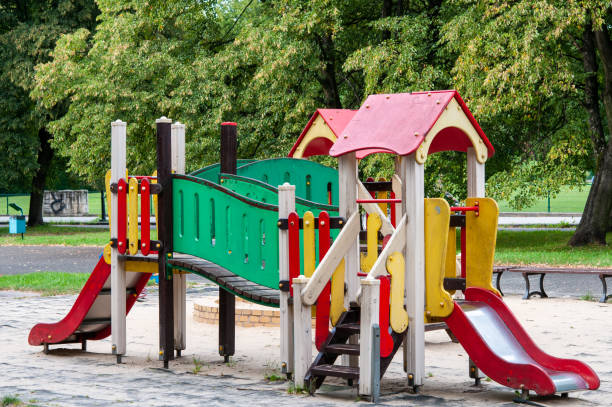 istock Children playground in summer 1422457225