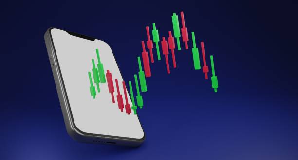 istock blank smartphone with trading graph.Cryptocurrency trading or bitcoin on smartphone and growth Stock exchange data information investment. trader concept Isolate background 3d rendering. 1422460852