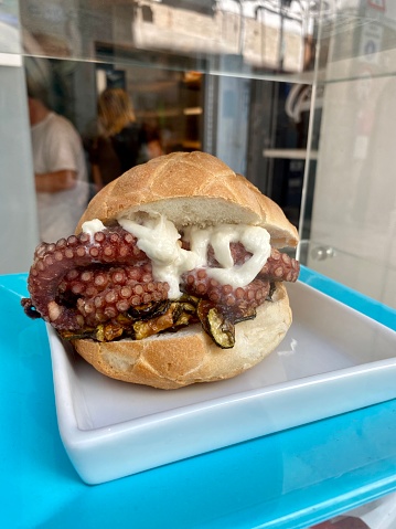 octopus burger in south Italy