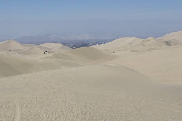 istock Panoramic view of Huacachina desert sand dunes 1422467927