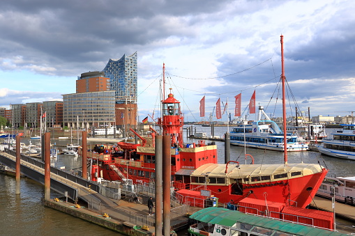 May 22 2022 - Hamburg, Germany: Elbphilharmonie, concert hall in the port of Hamburg
