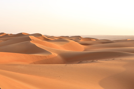 Desierto de Wahiba Sands en Omán, Cercano Oriente photo