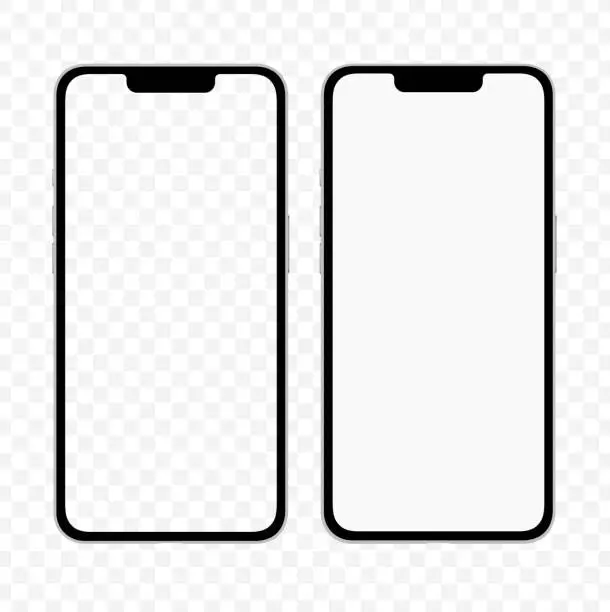 Vector illustration of Phone template similar to iphone mockup