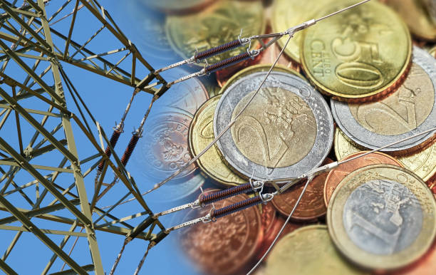 istock Symbol for constantly rising energy prices 1422486471