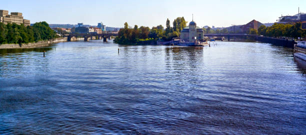 istock View over the wide Vltava river in Prague 1422486502