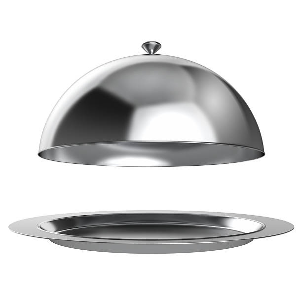 istock Restaurant cloche with open lid 142250173