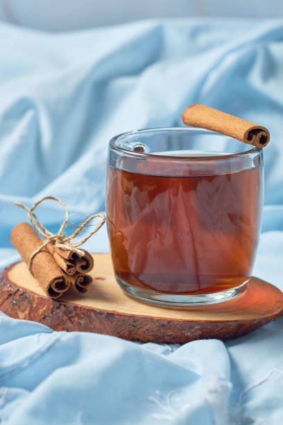 istock Hot cinnamon tea in glass cups. 1422504406