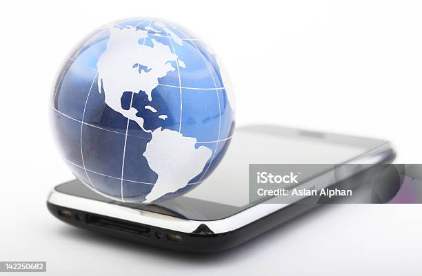 Globalna Komunikacja - zdjęcia stockowe i więcej obrazów Mapa świata - Mapa świata, Telefon, Antena