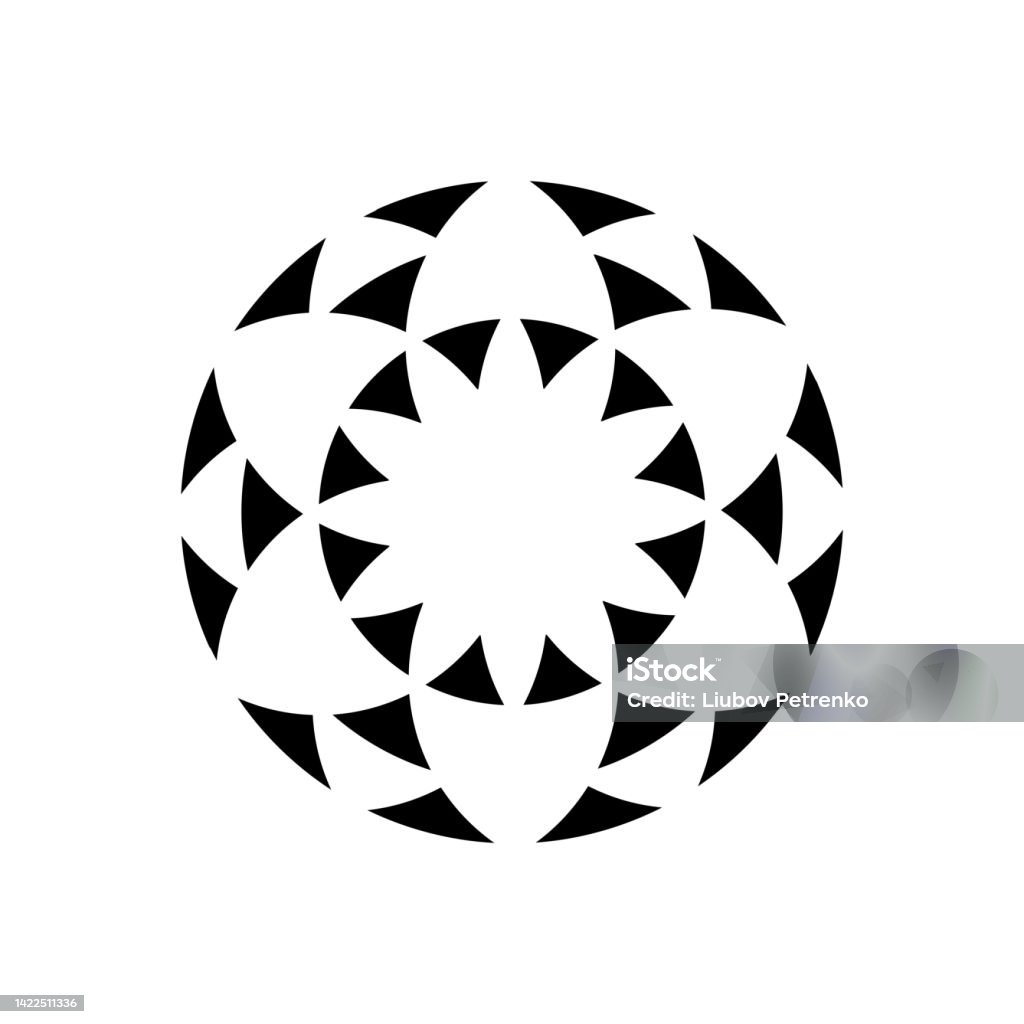 Icon Circle Vortex Minimal Abstract Symbol Circle Vortex Logo Stock Illustration ...