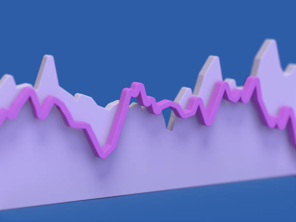 3D graph chart with a colorful separated section on a light background. Illustration for sustainable business, ecological development, or big data. visualization of information.