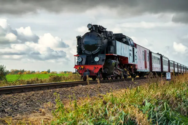 Narrow gauge steam locomotive Molli, Mecklenburg-West Pomerania, Germany