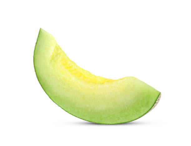 istock Slice of cantaloupe melon isolated on white 1422529767