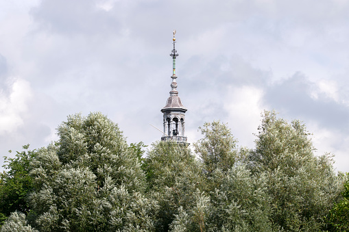Tower Muiderkerk Church At Amsterdam The Netherlands 8-9-2022