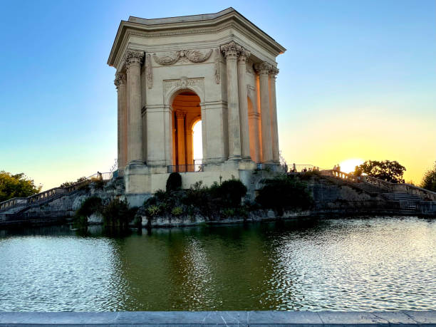 istock Colorful sunset behind a monument 1422536630