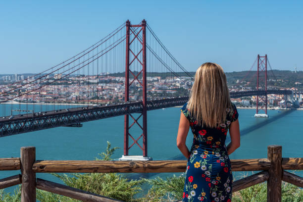 istock Woman visiting Lisbon. 1422541236