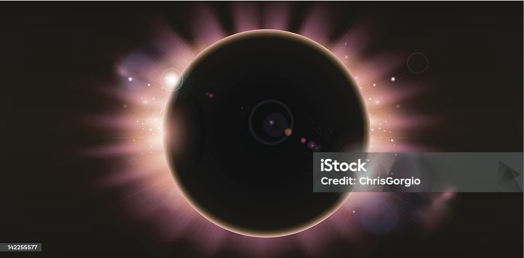 Frame Background Eclipse Eclipse Background Stock Illustration - Download Image Now - Total ...