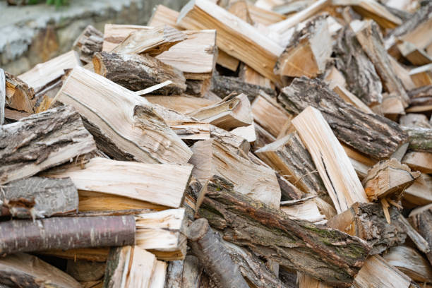 istock background of chopped firewood, close-up 1422562056