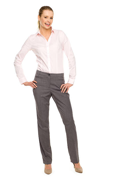 istock Young businesswoman standing 142256240