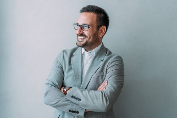 istock Portrait of successful businessman. 1422565461