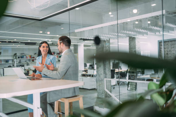 Business partners in meeting.